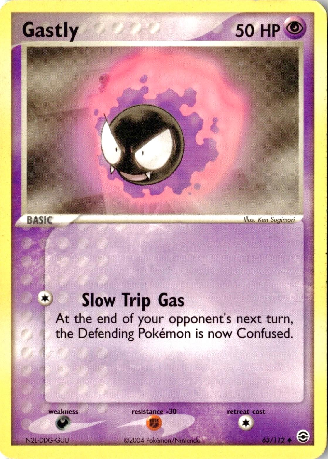 Fire Red & Leaf Green Gastly [Rarity-Error] Pokémon card